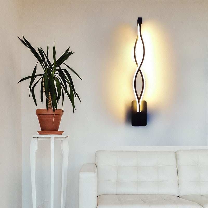 Modern minimalistisk LED-vägglampa